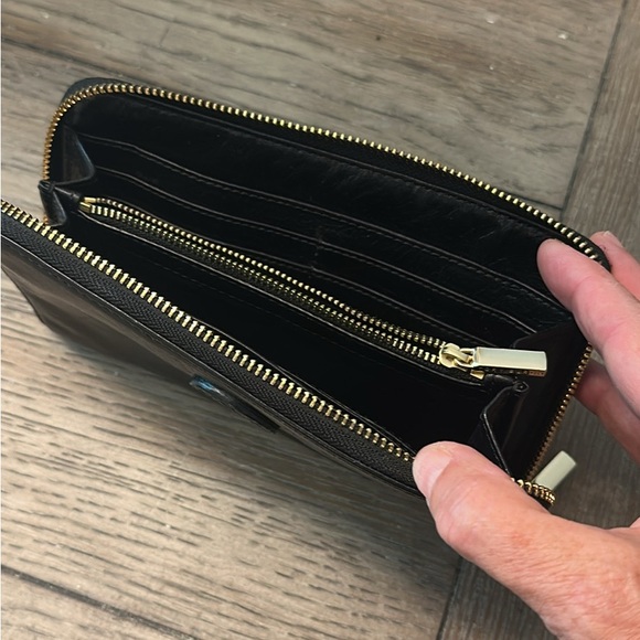 Tory Burch Black Leather Wallet - Picture 3 of 4